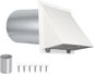 4Inch Dryer Vent Cover Outside, Exterior Vent Cover Dryer Wall Vent Exhaust by JYINCPED