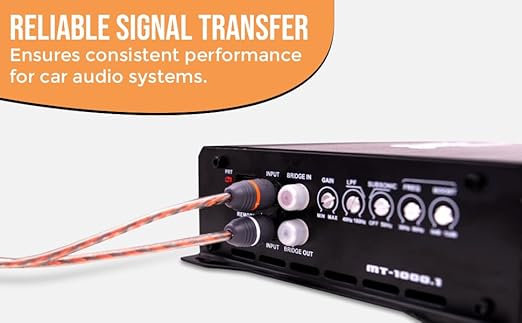 Elite Audio Premium 8 Gauge CCA Amplifier Installation Wiring Amp Kit, 1000 watt High-Power Wiring with Triple Shielded RCA’s and ANL Fuse Holder - EA-PRMK8 Amp Install Kit