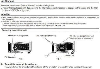 AWO ET-RFF200 Replacement Projector Air Dust Filter Fit - Image 4