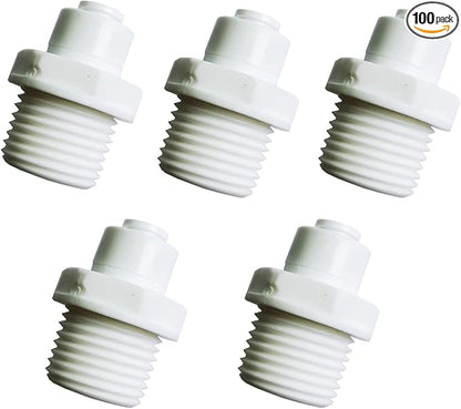 YZM 1/2" Male Thread x 1/4" OD tube Quick Connector fittings Water Purifiers by YZMSZ