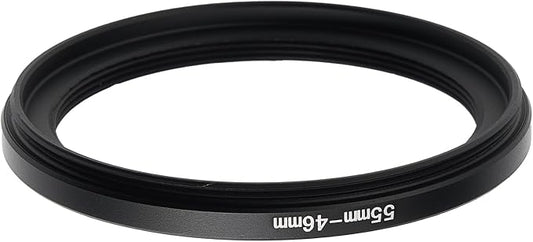 55mm to 46mm Step Up Ring Filter Adapter Black Metal Step up Adapter Rings by Unknown