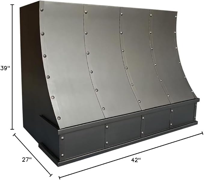 CT Copper Tailor Sloped Copper Vent Hood Island Mount, 1150 CFM Exhaust Fan - Image 8