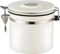 MEGAWISE Coffee Canister Stainless Steel – 1.2L Coffee Storage Container by MEGAWISE