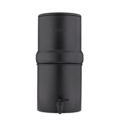 Boroux Compact Gravity-Fed Countertop Stainless Steel Water Filter System | 1.8 by Boroux