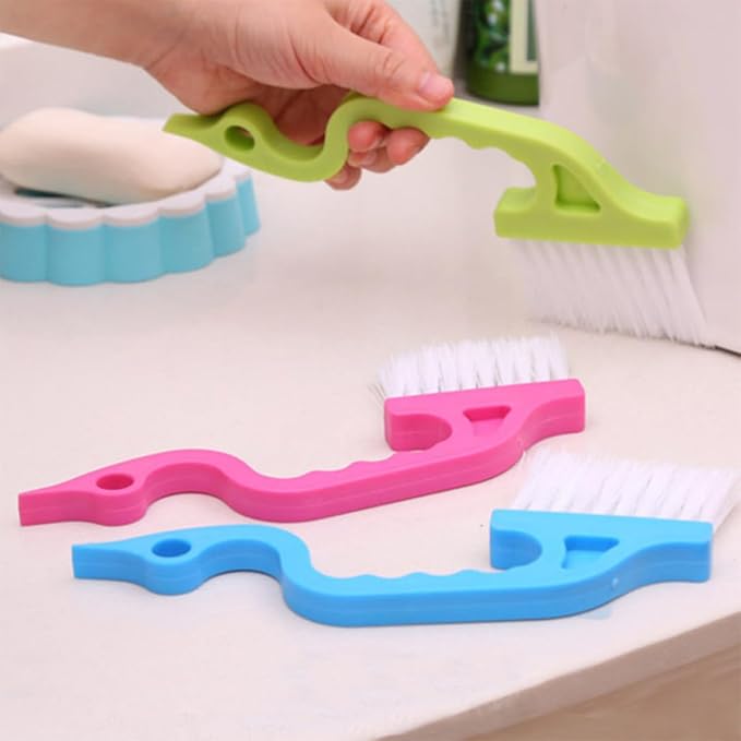 8pcs Window Groove Cleaning Brush Set, Wet and Dry Use Scrubber Brushes - Image 3
