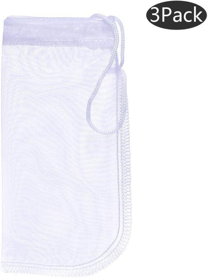 ALEGI Media Filter Bag Aquarium Extra Fine, Reusable 180 Micron Drawstring Mesh - Image 2