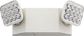 Lithonia Lighting Basics LED Emergency Light, Emergency Lighting with Dual Adjustable LED Lamp Heads, Wall Mount, Damp Location Rated, 90-Minute Backup, 120/277V, White (EU2C M6)
