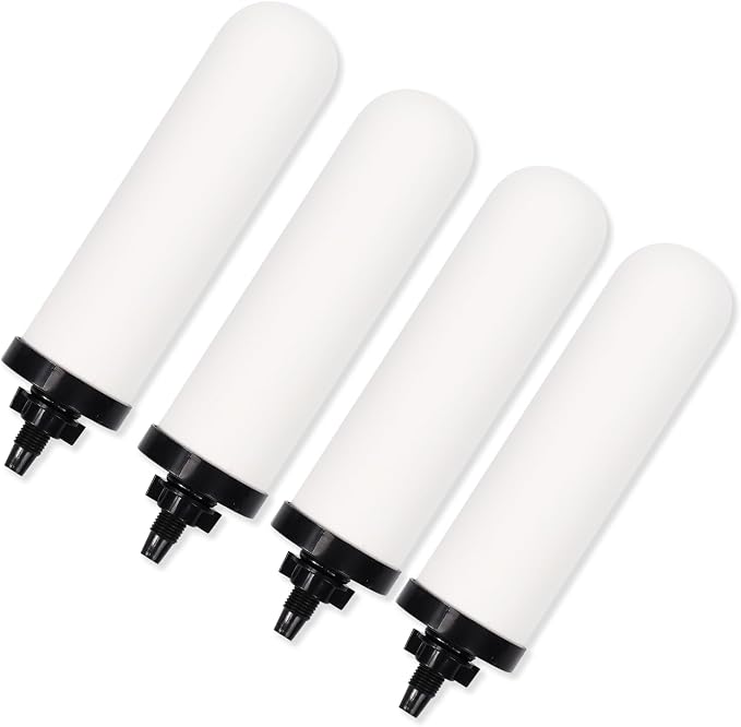 4 PACK 7" Gravity Drinking Water Ceramic Replacement Candle Element Filter by YKMGON
