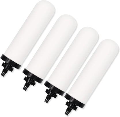 4 PACK 7" Gravity Drinking Water Ceramic Replacement Candle Element Filter by YKMGON