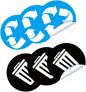 DECHOUS Reminding Waste Sorting Habits 6 Adhesive PVC Stickers by DECHOUS