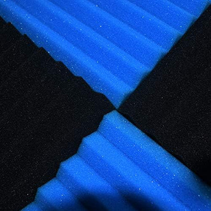 96 Pack Blue/black Absorb the echo Acoustic Foam Panel Wedge Studio - Image 2