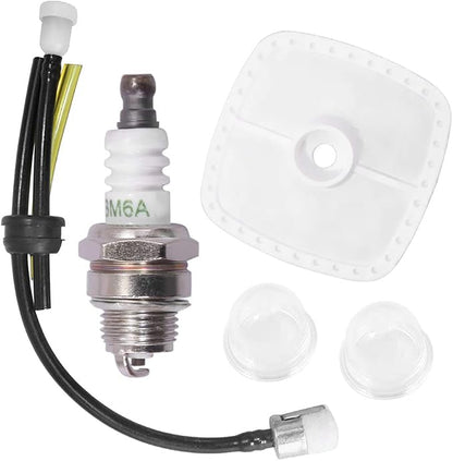 Air Filter Fuel Line Primer Bulb Spark Plug by Saihisday