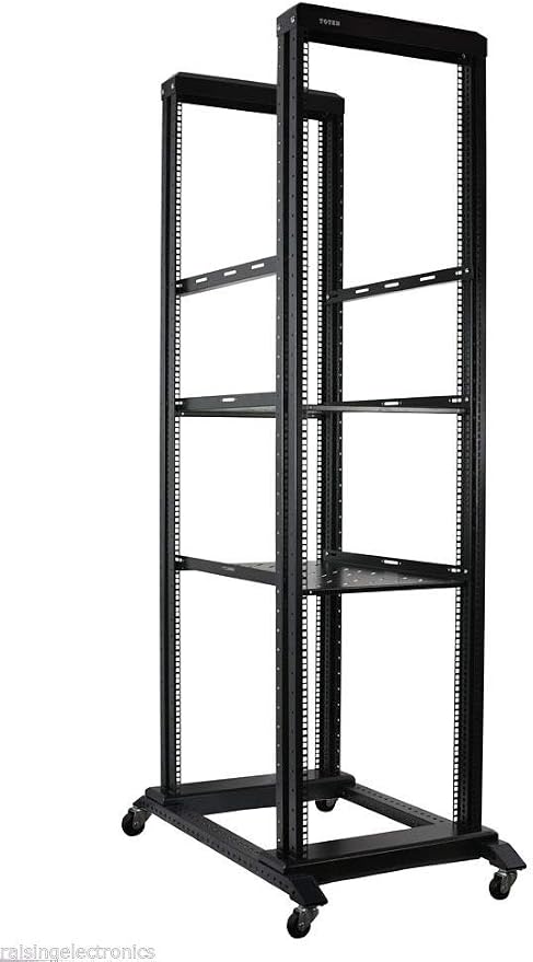 Raising Electronics Server Rack Open Frame 4 Post 19 inch Adjustable by RAISINGELECTRONICS