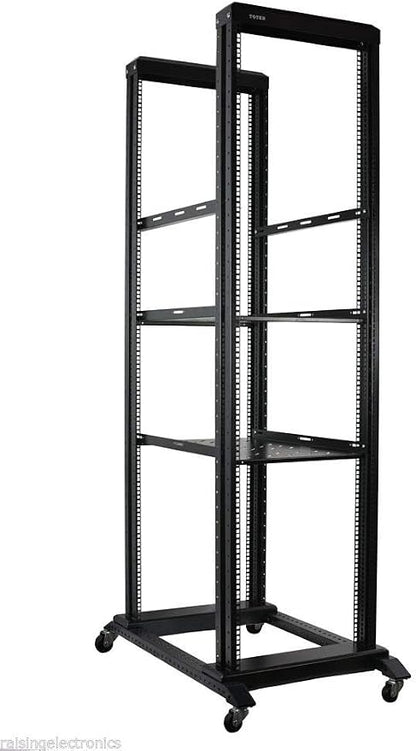 Raising Electronics Server Rack Open Frame 4 Post 19 inch Adjustable by RAISINGELECTRONICS