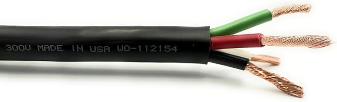 NATIONAL Wire & Cable – 18 AWG 4-Conductor Premium Copper Wire, 250 ft, Stranded | Made in USA, Flexible Jacket | LED Strips, Electronics, Low Voltage, DIY Projects, Indoor and Outdoor Use