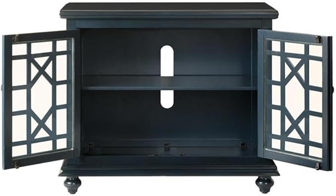 Martin Svensson Home Avalon Small Spaces Accent Cabinet TV Stand, 38" W x 32" H Catalina Blue