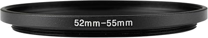 52-55mm Metal Step-Up/Down Ring Adapter Compatible - Image 2