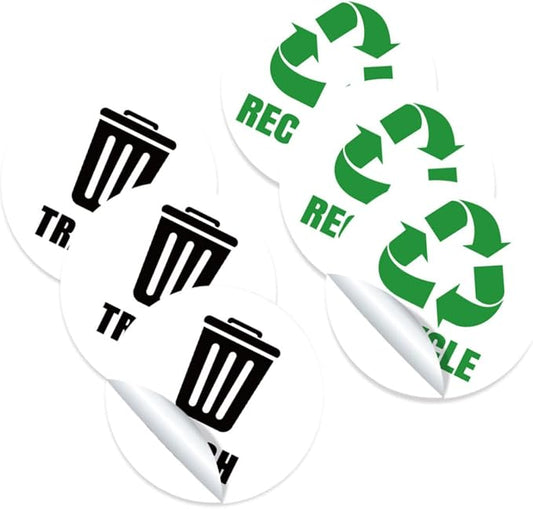 Garbage Classification Labels Self-Adhesive Bin Stickers by HOODANCOS