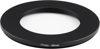 77mm Lens to 49mm Camera Lens Adapter 77mm to 49mm Step Down Ring Adapter Ring - Image 2