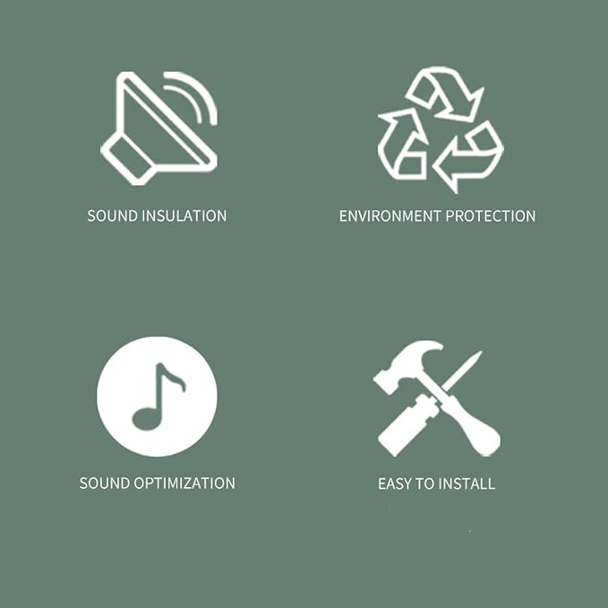 96 Pack Allxinlog Absorb the echo Acoustic Foam Panel Wedge Studio - Image 9