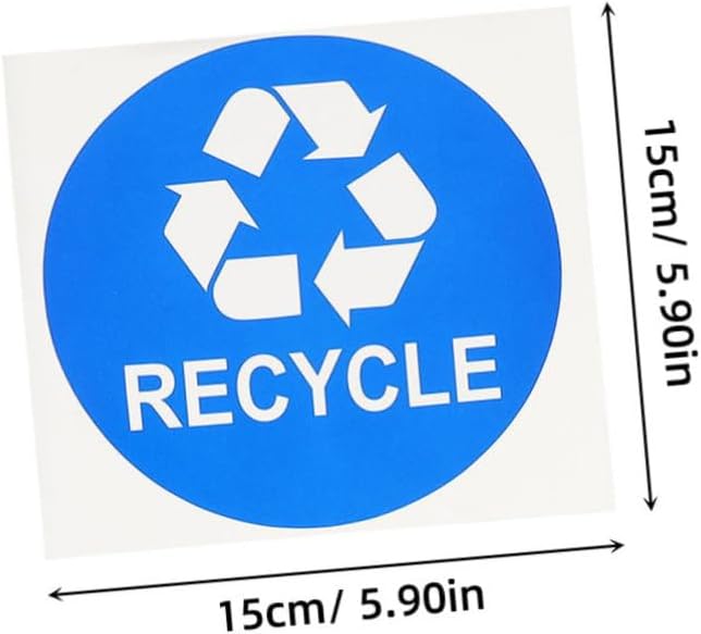 8pcs Garbage Can Stickers Waste Sorting Decals Recycling Bin Sticker Kitchen - Image 2