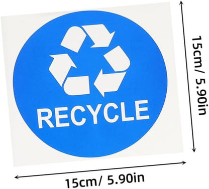 8pcs Garbage Can Stickers Waste Sorting Decals Recycling Bin Sticker Kitchen - Image 2