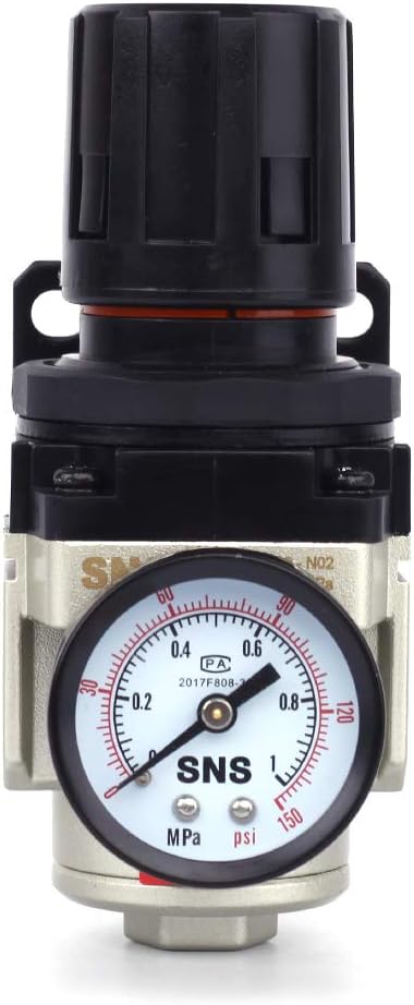 SNS AR3000-N03 Female Thread 3/8 NPT Air Pressure Regulator 0-150 PSI Adjustable - Image 5