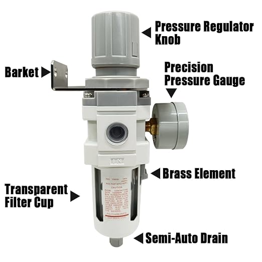 3/8" NPT Air Filter Pressure Regulator Combo Water Separator - Image 4