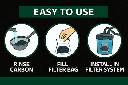 Aquarium Activated Carbon – Charcoal Filter Media Pellet Granules - Image 6