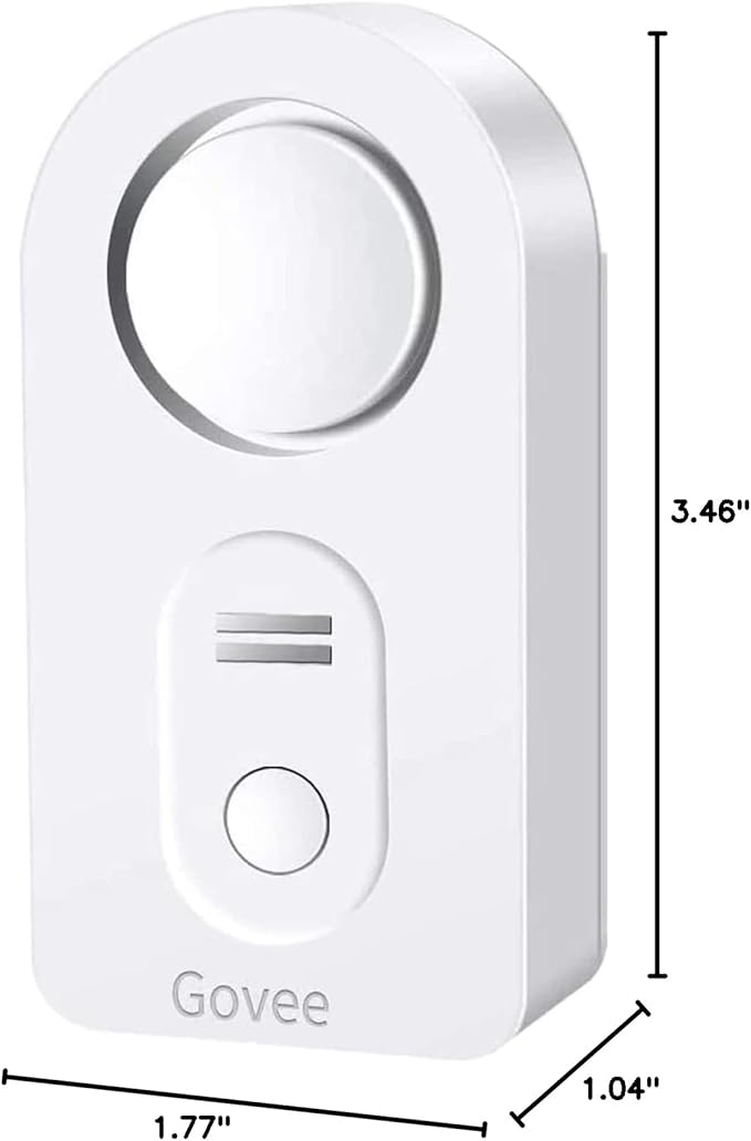 Govee Water Leak Detectors 2 Pack, 100dB Adjustable Audio Alarm Sensor, Sensitive Leak and Drip Alert, for Kitchen Bathroom Basement (Cannot Connect to Wi-Fi Directly)