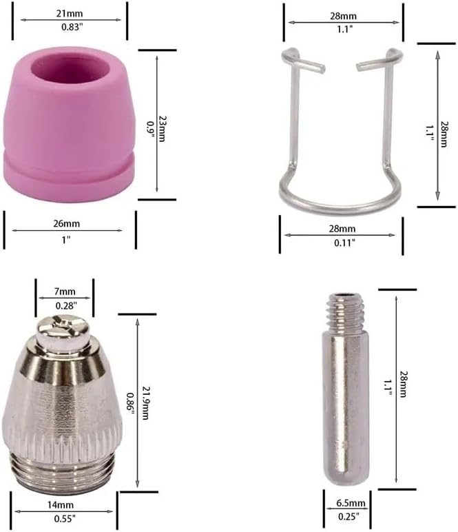 100pcs SG-55 AG-60P WSD-60 Plasma Cutter Consumables，Plasma Cutter Cutting - Image 3