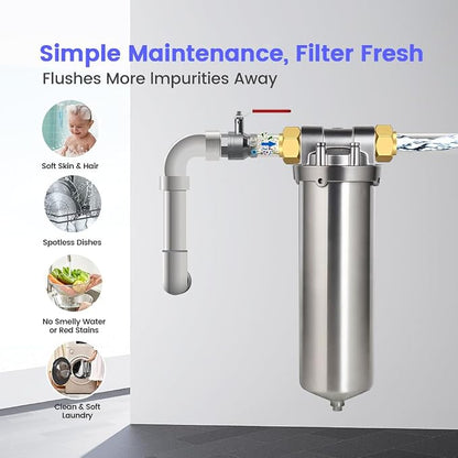 Amwater NSF/ANSI 42 Certification 304 Stainless Steel Filter Housing - Image 5