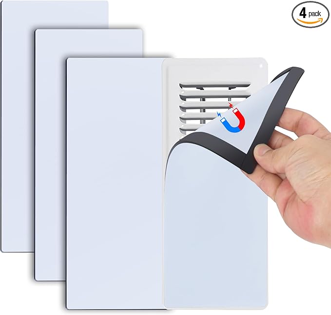 Magnetic Floor Register Vent Covers, 4 x 10 Inch Superior Hold Vent Covers by ServetoMakeYourLifeEasier