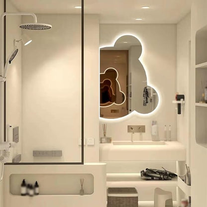 LTSRLL LED Vanity Mirror Cute Bear Decorative Mirror - Image 7