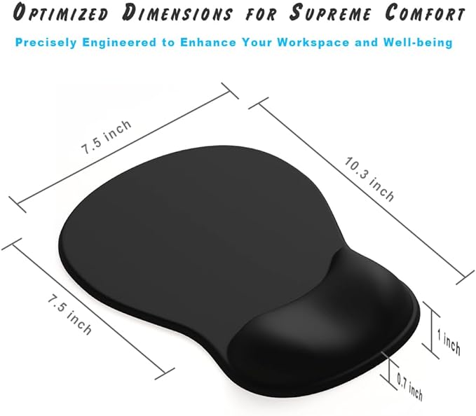 ErgoComfort Gel Wrist Rest Mouse Pad-Ergonomic Office Mousepad with Wrist Support-Non-Slip, Design Desk Accessories Mat for Home&Game Decor (08Sage Harmony)