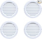 VENTS-US - 4" White Round Plastic Vent Cover - Compatible with 4 Inch Diameter by VENTS-US
