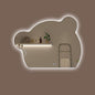 Cute Bear Wall Mirror, Wall Mounted Multifunction Bathroom Vanity Mirror by YUGXTH