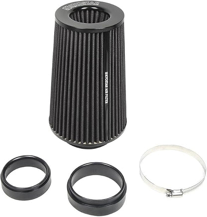 Universal 3/3.5/4" High-Flow Air Filter, Reusable Cone Cold Air Intake by Kyostar
