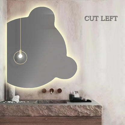 LTSRLL LED Vanity Mirror Cute Bear Decorative Mirror - Image 2