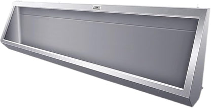 Wall-Mounted Stainless Steel Urinal Trough by Unknown