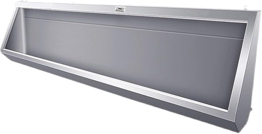 Wall-Mounted Stainless Steel Urinal Trough by Unknown