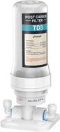Frizzlife TD-3 Inline Water Filter, Fast Replacement Post Water Filter Removes by FRIZZLIFE