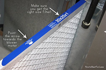 Assigned by Sterling Seal & Supply KP-20x25x1x1.AZ Furnace Air Filter, - Image 6
