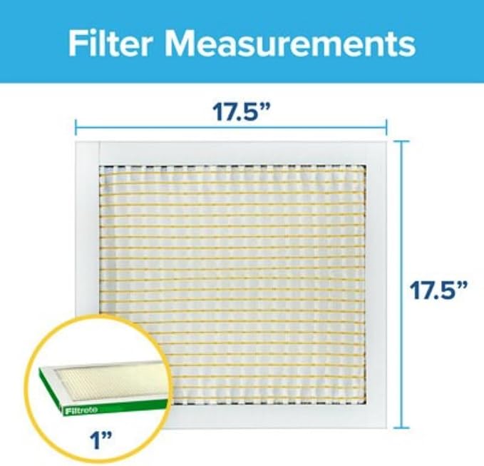 Filtrete 17x17x1 AC Furnace Air Filter, MERV 8, MPR 700, Tough on Pollen - Image 2