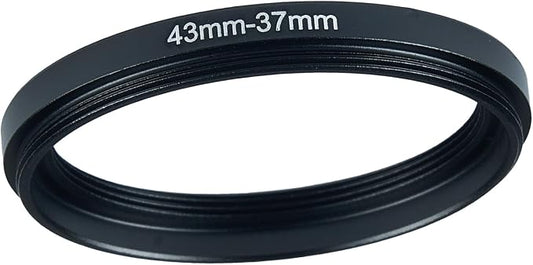 43mm to 37mm Step Up Ring Filter Adapter Black Metal Step up Adapter Rings by Unknown