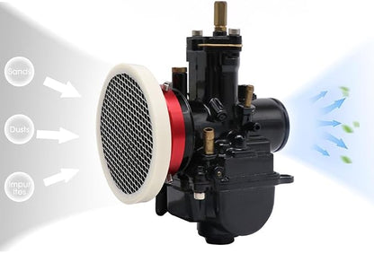 Carburetor Velocity Stack Air Filter Cleaner 55mm Modified Alloy - Image 3