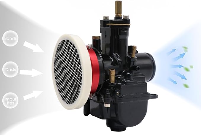 Carburetor 50mm Air Filter Cleaner Velocity Stack Modified Intake - Image 4
