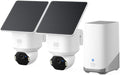 eufy Security SoloCam E42 2-Cam Kit (HomeBase S380), 4K Security Camera Wireless Outdoor, Solar Powered, AI Motion Tracking, Strobe Light, Pan & Tilt, Facial Recognition, Local Storage Up to 16 TB