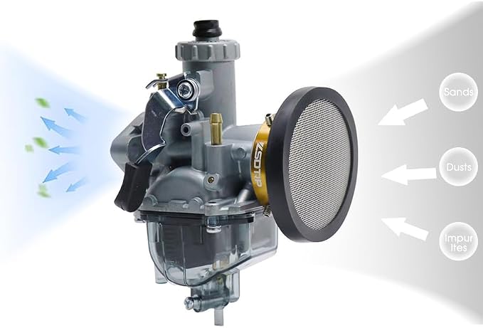Carburetor Carb 40mm Velocity Stack Air Filter Cleaner Modified Trumpet - Image 3