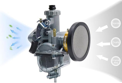 Carburetor Carb 40mm Velocity Stack Air Filter Cleaner Modified Trumpet - Image 3